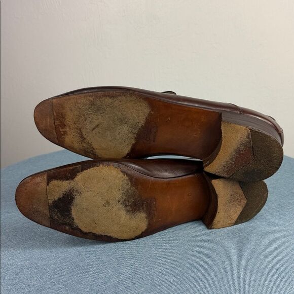 Tiger Made in Italy Brown Leather Slip-On Loafers Men’s Size 10 D Dress Shoes main image 11